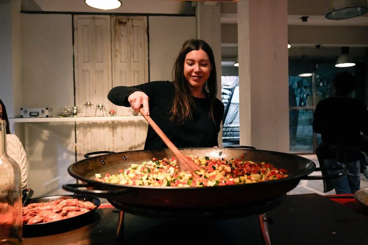 Clase de paella como un nuevo Barcelonés!